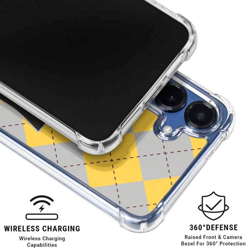 Wizarding World Harry Potter Hufflepuff Crest Galaxy S25 Clear Case